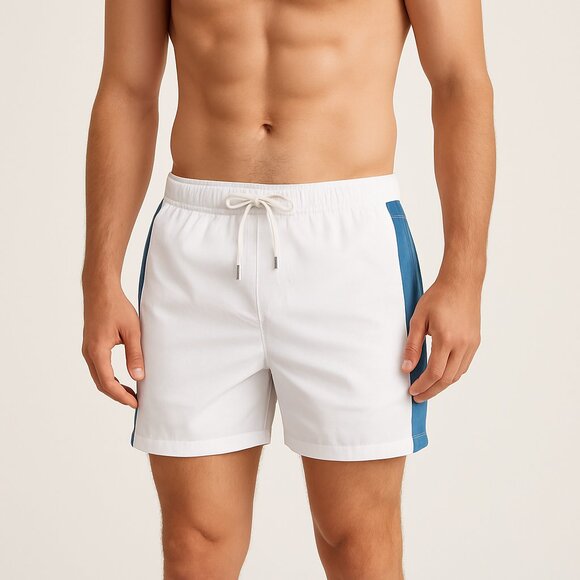 Solid & Stripe The Classic Swim Shorts Drawstring 5” Inseam White Men’s XL - Picture 1 of 9